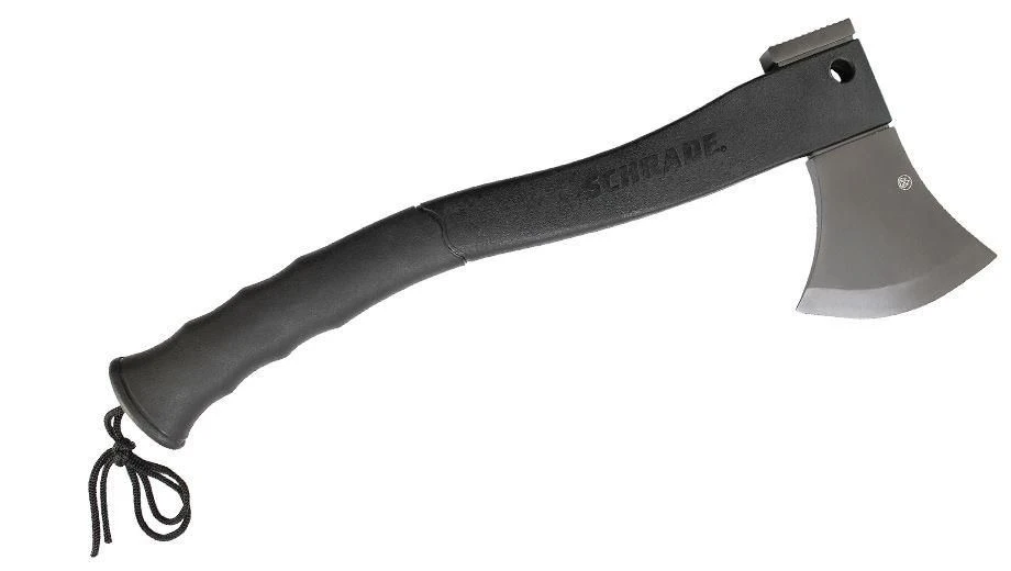 Schrade Large Axe 3Cr13 Stainless Steel Blade & Fire Striker - Image 2