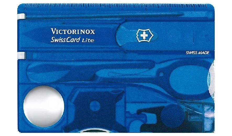Victorinox Swiss Card Lite Blue Transparent