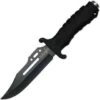 Survivor 10.5" Fixed Blade Knife With Rubber Grip Handle