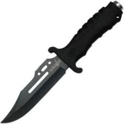Survivor 10.5" Fixed Blade Knife With Rubber Grip Handle