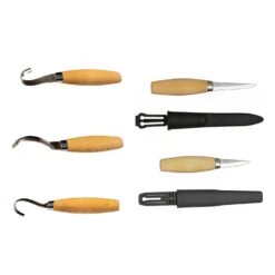 Mora Wood Carving Complete Knife Kit Incl 162 163 164-Right 106 120 Spoon And Bowl Carving Knives