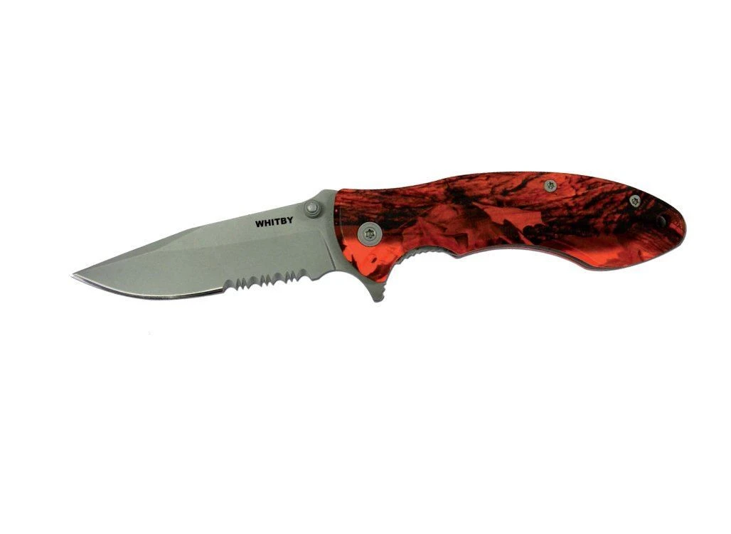 Whitby 2.75" Orange Camo Lock Knife - Image 2